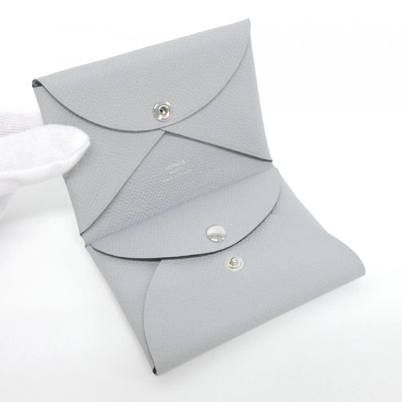 【Sản phẩm chưa sử dụng】Ví tiền Hermes Calvi Duo 083035CK 620973