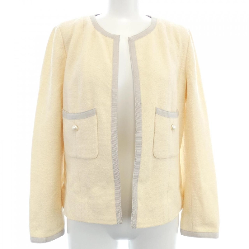 【Mã giảm giá】【Cổ điển】Áo khoác không cổ CHANEL 641133