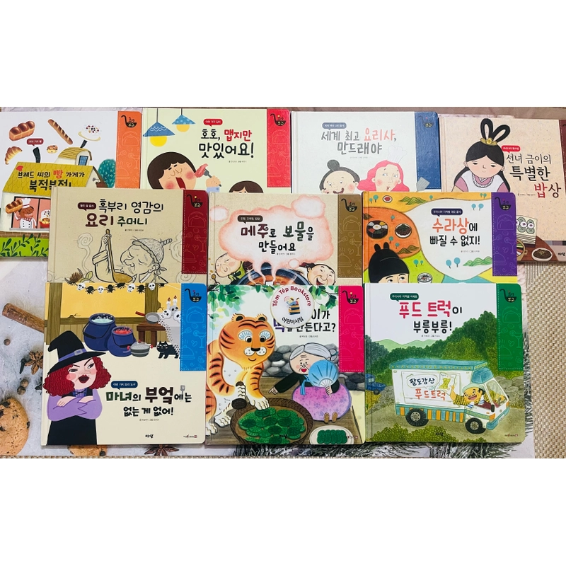 𝐓𝐫𝐨̣𝐧 𝐛𝐨̣̂ 𝐬𝐚́𝐜𝐡 tiếng Hàn về ẩm thực cho bé 요리보고 496916