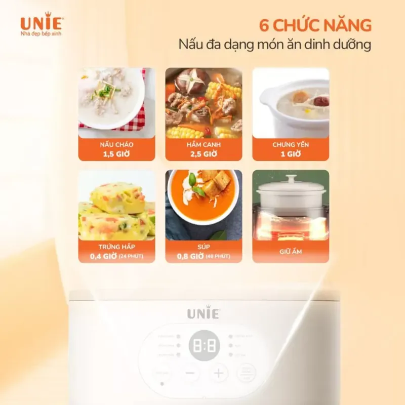 Nồi nấu chậm USC08W dung tích 0.8L 786358