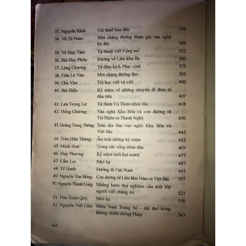 Cách mạng kháng chiến và đời sống văn học 1945-1954 - Hồi ức kỷ niệm 995463