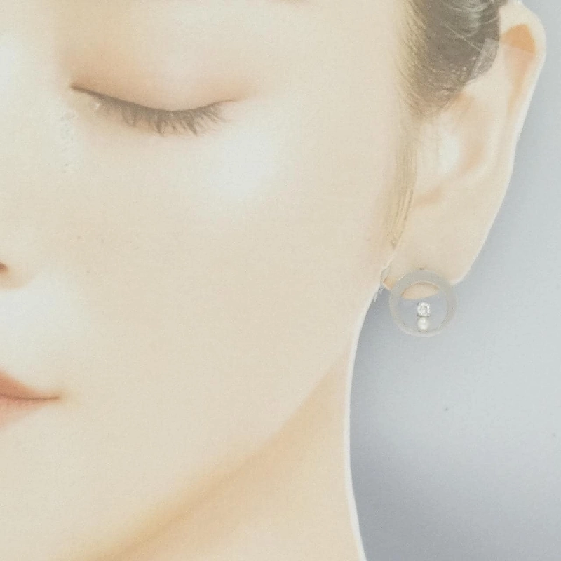 K18WG Bông tai ngọc trai Akoya 3.2mm - Hàng hiệu Chính hãng 867840