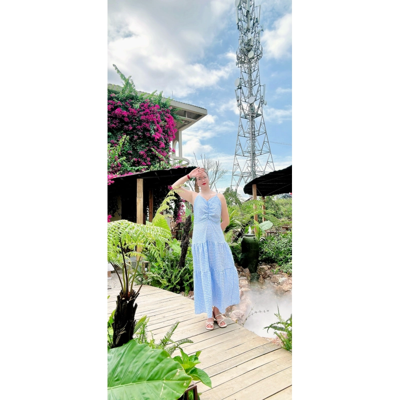 Maxi dài xanh 474530
