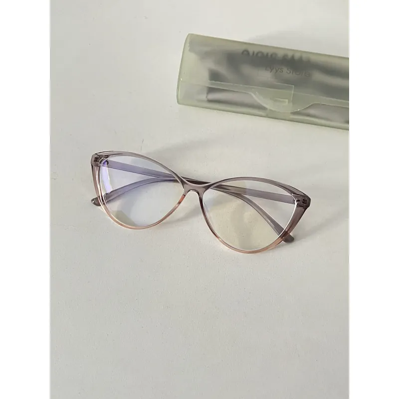 Kính mắt mèo màu xám trong ombre, mới, kính cận 559836