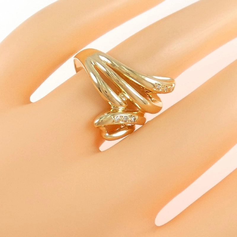 Nhẫn kim cương K18YG 665413