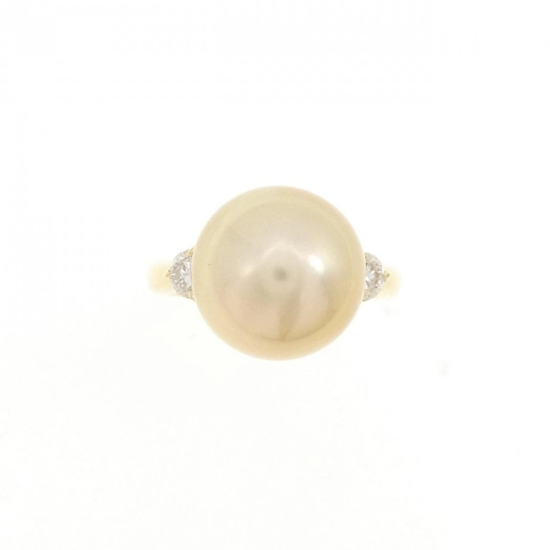 Nhẫn ngọc trai trắng K18YG 11.5mm 672082