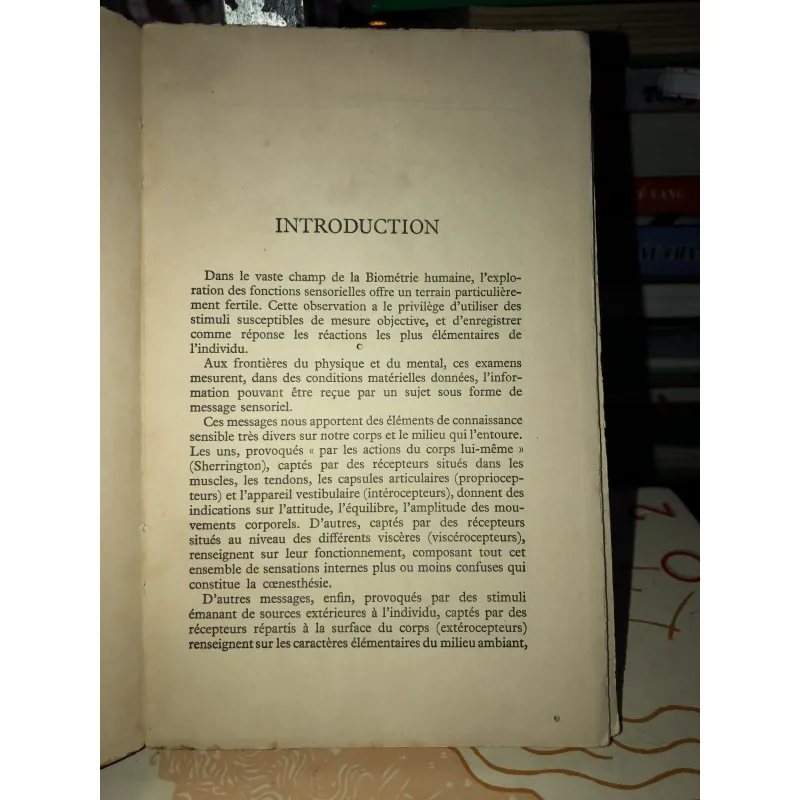 LES EXAMENS SENSORIELS - LEPSYCHOLOGUE - Maurice COUMÉTOU 798919