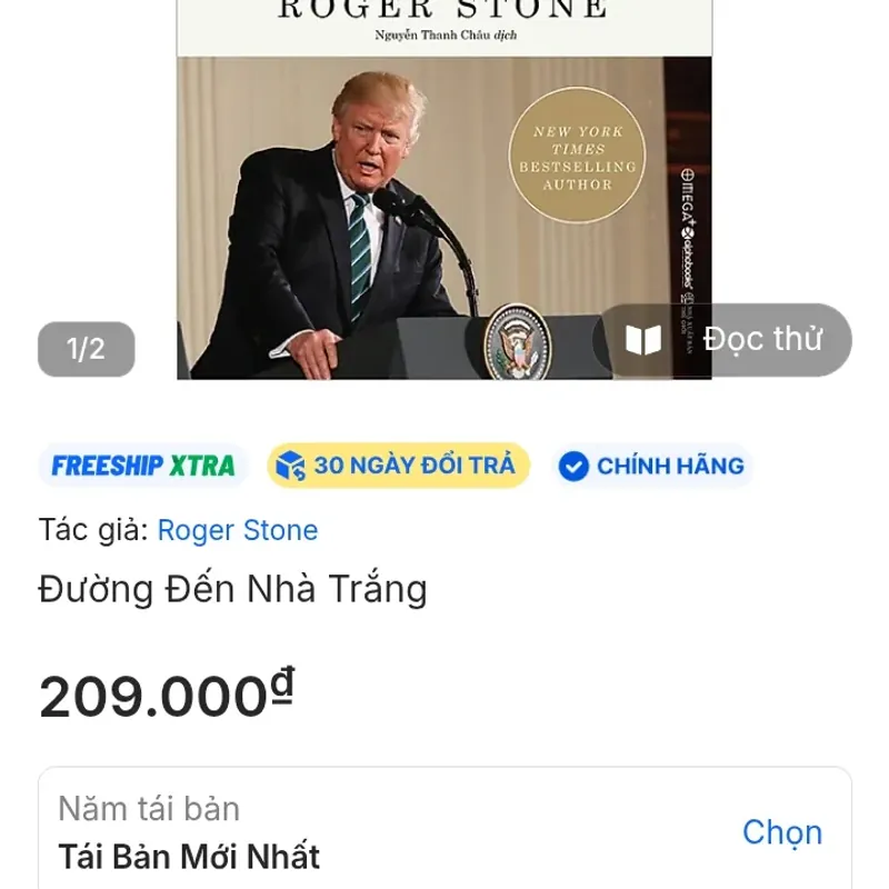 Donald Trump - Đường Đến Nhà Trắng 2016 - Bản in đầu tiên - Sách bìa cứng 571452