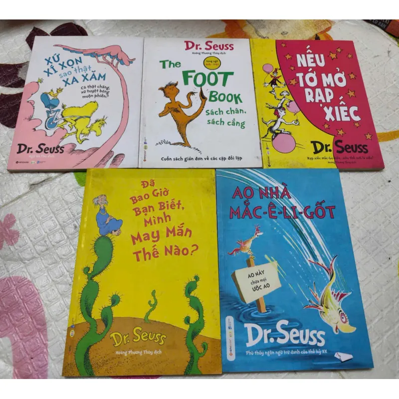 📚 COMBO 5 CUỐN DR. SEUSS SONG NGỮ ANH – VIỆT – DẠY BÉ TIẾNG ANH TỰ NHIÊN- K4 1017905