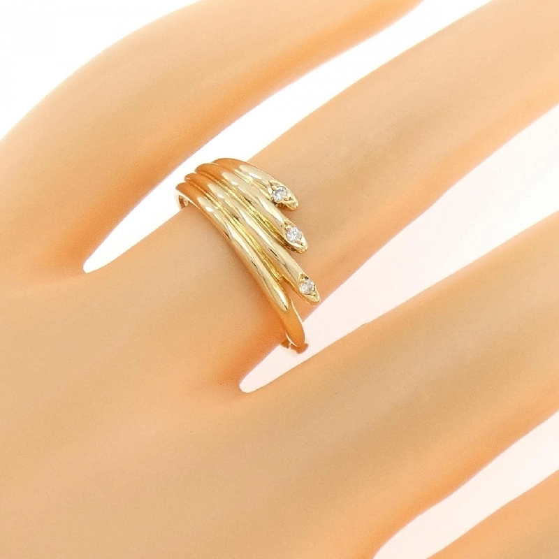 Nhẫn kim cương K18YG 0.03CT - Hàng hiệu Authentic 850964