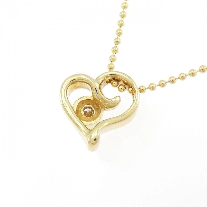 Dây chuyền kim cương hình trái tim K18YG 0.07CT - Hàng hiệu Chính hãng 858040
