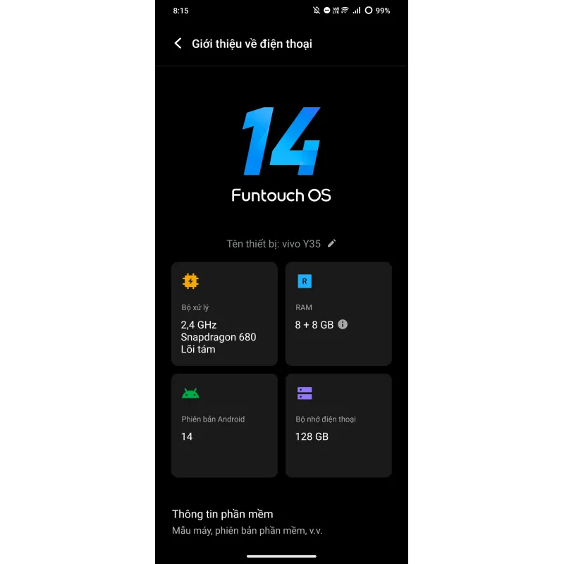 Điện thoại vivo y 35 925369