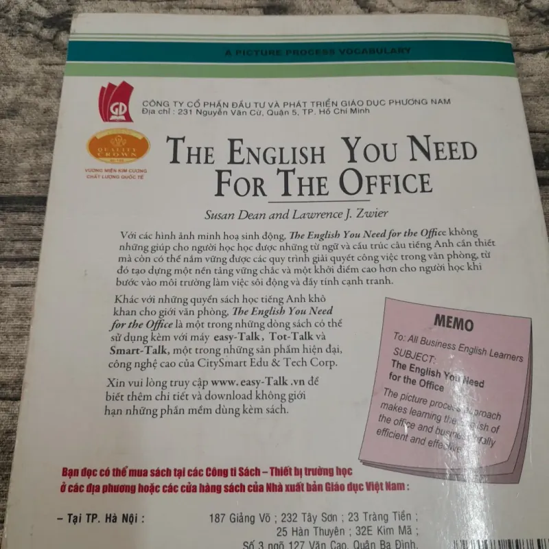 The English You Need For The Office. Sách học đàm thoại bằng tranh. Susan Dean... 749619