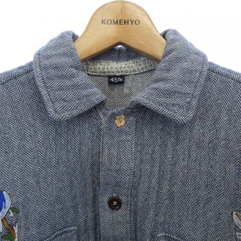 【Mã giảm giá】Áo sơ mi Forty Five RPM 45 RPM 644356