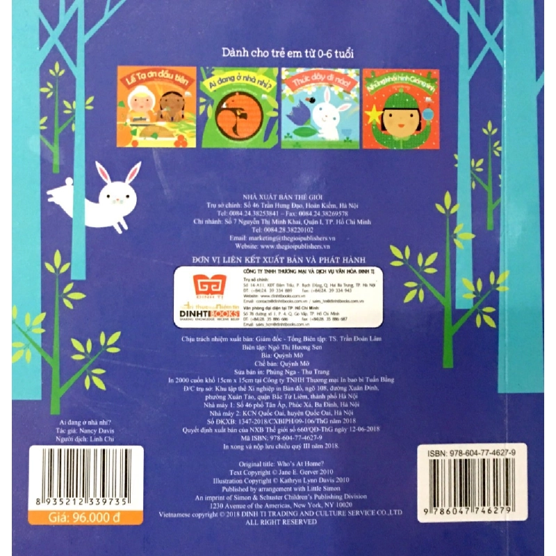 Lift The Flap - Lật Mở Khám Phá - Who’s At Home? Ai Đang Ở Nhà Nhỉ? - Nancy Davis 471899