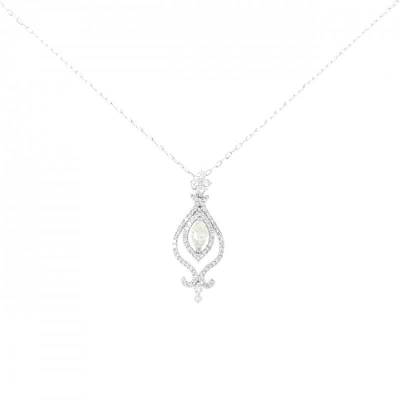 K18WG Dây chuyền kim cương 0.356CT - Hàng hiệu Chính hãng 862870