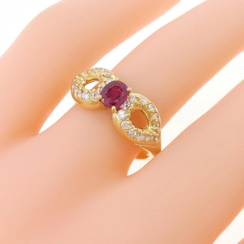 Nhẫn Ruby K18YG 0.504CT - Hàng hiệu Chính hãng 848275