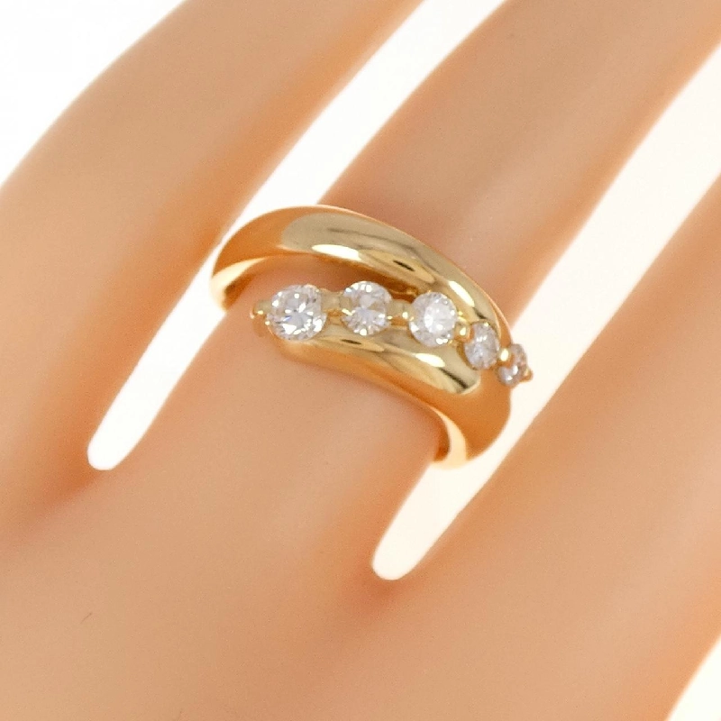 Nhẫn kim cương K18YG 0.53CT 673474