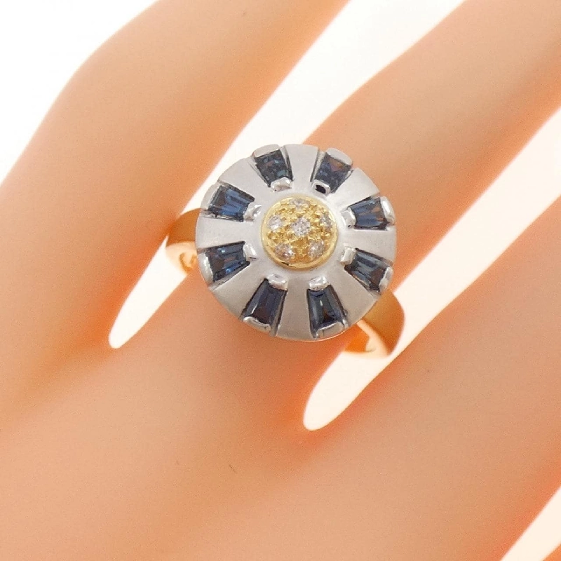 Nhẫn Sapphire K18YG/PT900 - Hàng hiệu Chính hãng 854915