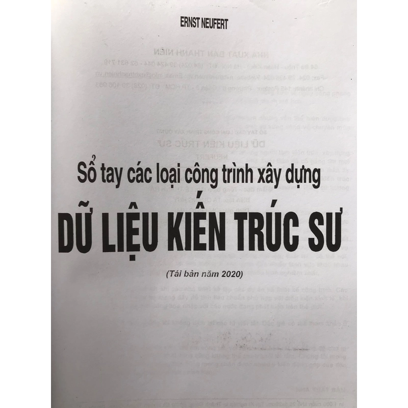 SỔ TAY CÁC LOẠI CÔNG TRÌNH XÂY DỰNG DỮ LIỆU KIẾN TRÚC SƯ 455713