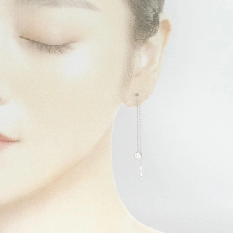 K18WG Bông tai kim cương 0.42CT - Hàng hiệu Chính hãng 870110