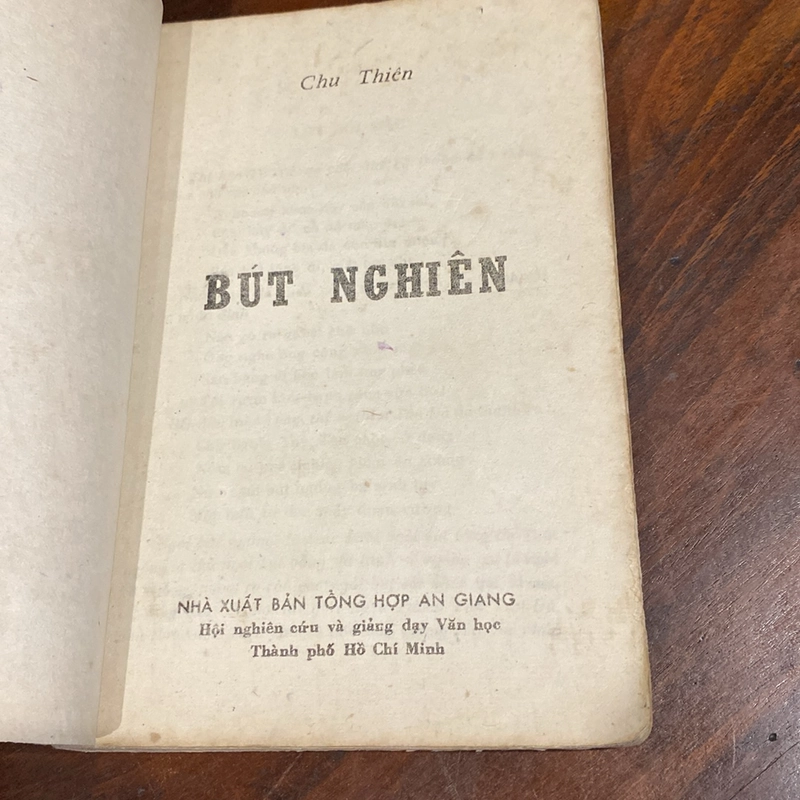 BÚT NGHIÊN, CHU THIÊN (XB 1989) 505541