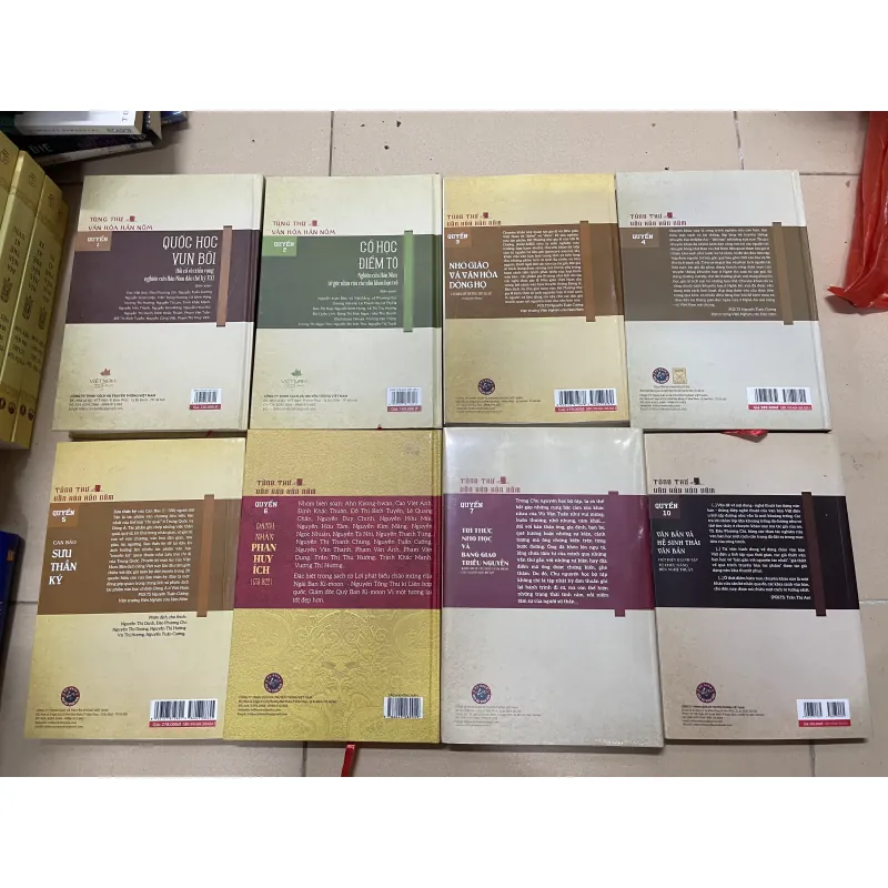 Tùng Thư Văn Hoá Hán Nôm combo 8 cuốn  1. Quốc học vun bồi 2. Cổ học điểm tô 992506