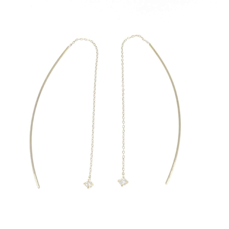 K18YG Bông tai kim cương 0.12CT - Hàng hiệu Authentic 872626