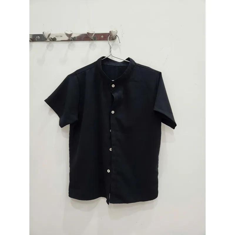 Áo sơ mi nữ đen size S tầm 40ki 717945