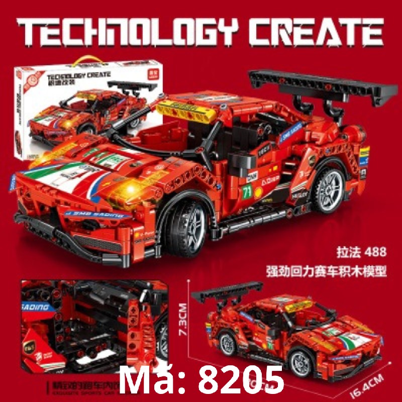 Lego siêu xe nhiều kiểu dáng 11921