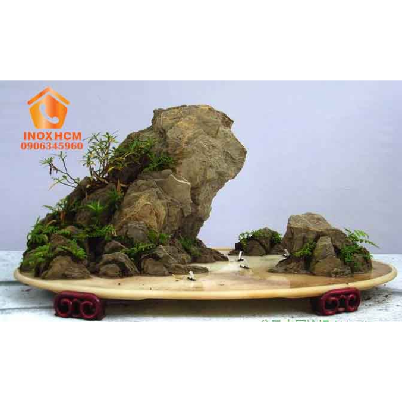 Hòn Non Bộ 80cm - Trang Tri Bể Cá, Nhiều Chi Tiết Tinh Tế-Tỉ Mỉ 3509