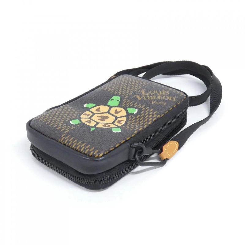 Túi đeo chéo Louis Vuitton Damier Giant (LV Squared) Double Phone Pouch N40377 - Hàng hiệu Chính hãng 767257