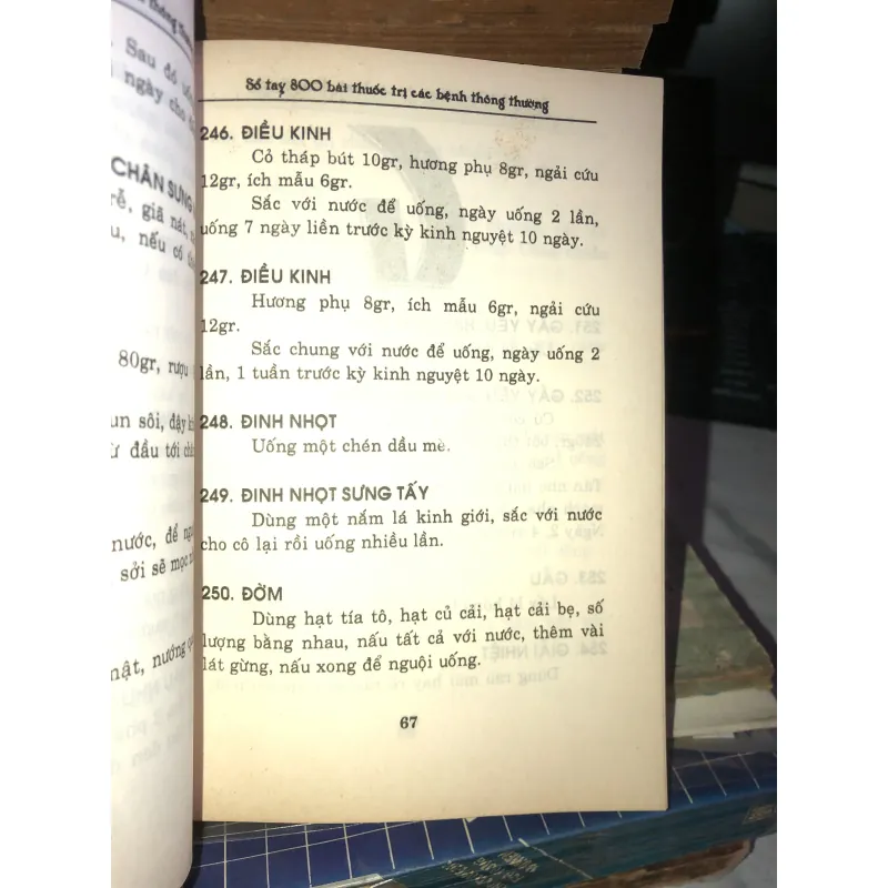 Sổ tay y học - 800 bài thuốc trị bệnh thông thường (cây thuốc dễ tìm) 1031949