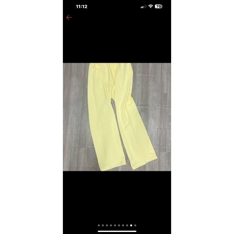 Quần Nỉ cotton chất mềm mại ông suông rộng lưng thun 457992