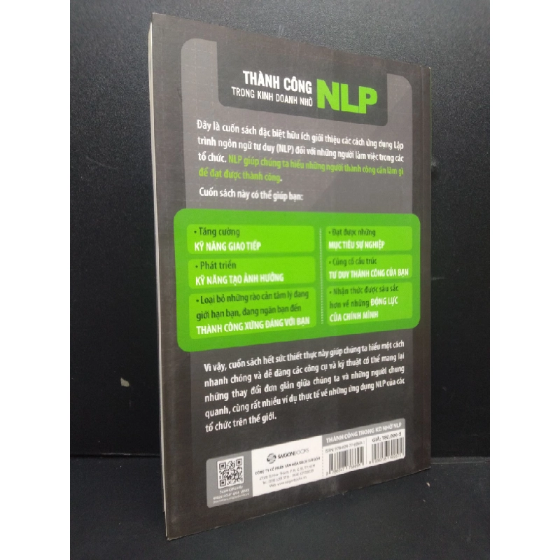 Thành công trong kinh doanh nhờ NLP mới 90% ố nhẹ 2019 HCM2105 Jeremy Lazarus SÁCH MARKETING KINH DOANH 145817