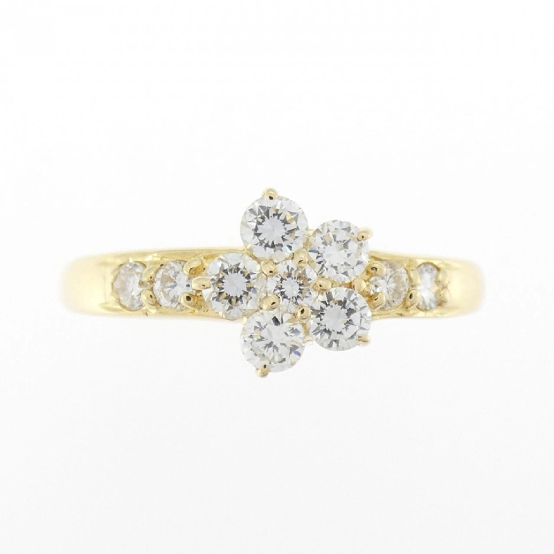 Nhẫn kim cương hoa K18YG 0.51CT 669713