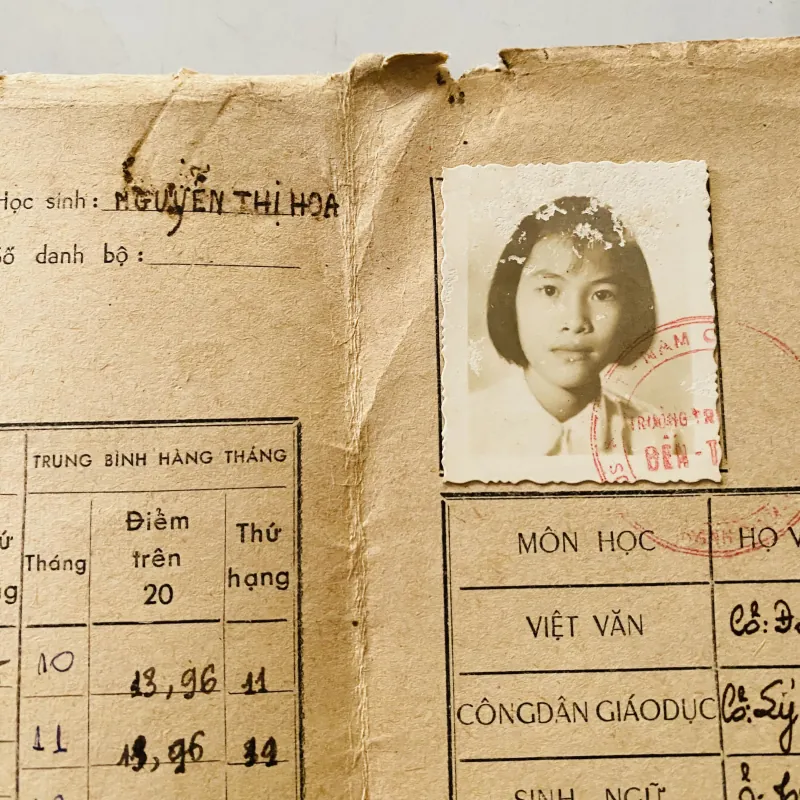 Bộ thành tích biểu xưa của nam và nữ sinh trường Trung học Bến Tranh  1013220