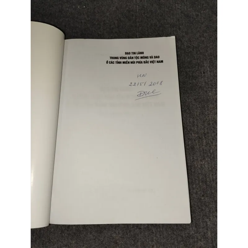 ĐẠO TIN LÀNH TRONG VÙNG DÂN TỘC MÔNG VÀ D A O Ở CÁC TỈNH MIỀN NÚI PHÍA BẮC VIỆT NAM 992550
