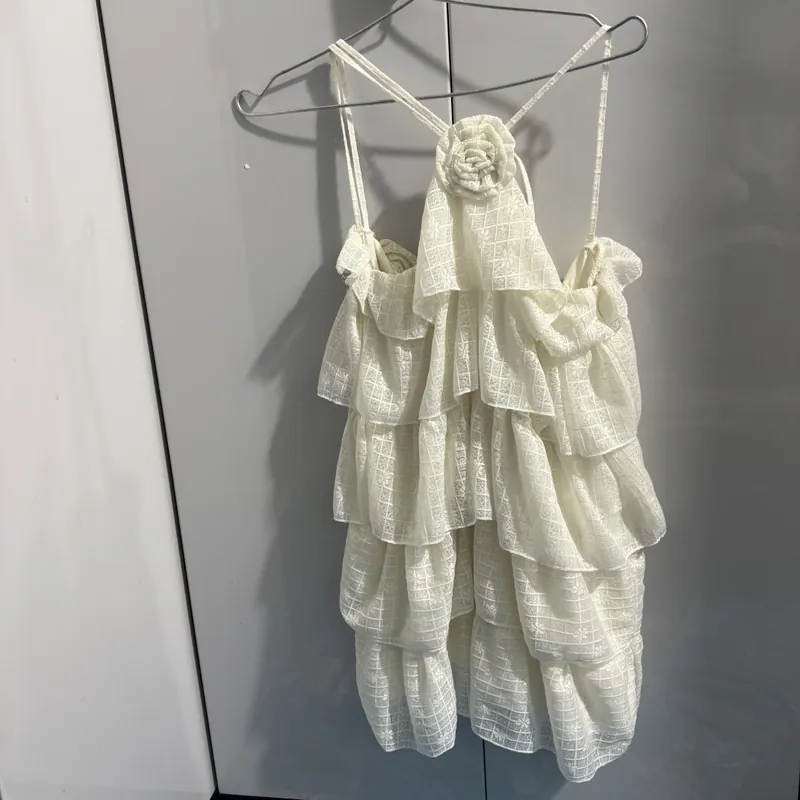 Váy cổ yếm xoè dáng ngắn  596188