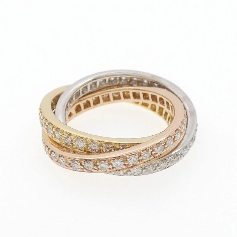 Nhẫn kim cương Full Eternity ba màu K18 1.91CT - Hàng hiệu Authentic 846910