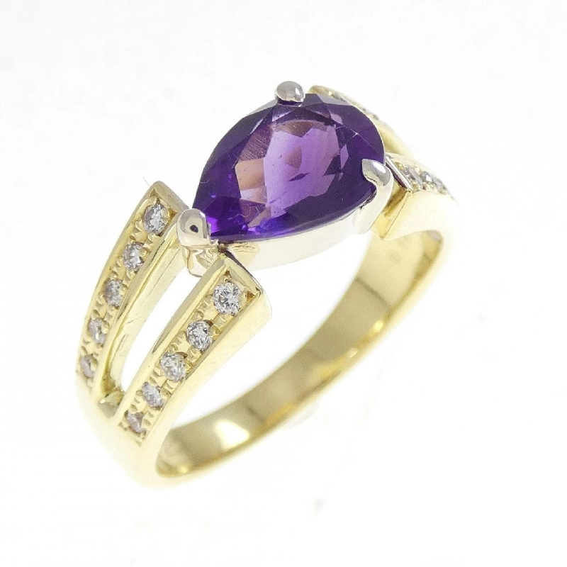 Nhẫn Amethyst K18YG/K18WG 1.22CT - Hàng hiệu Chính hãng 852493