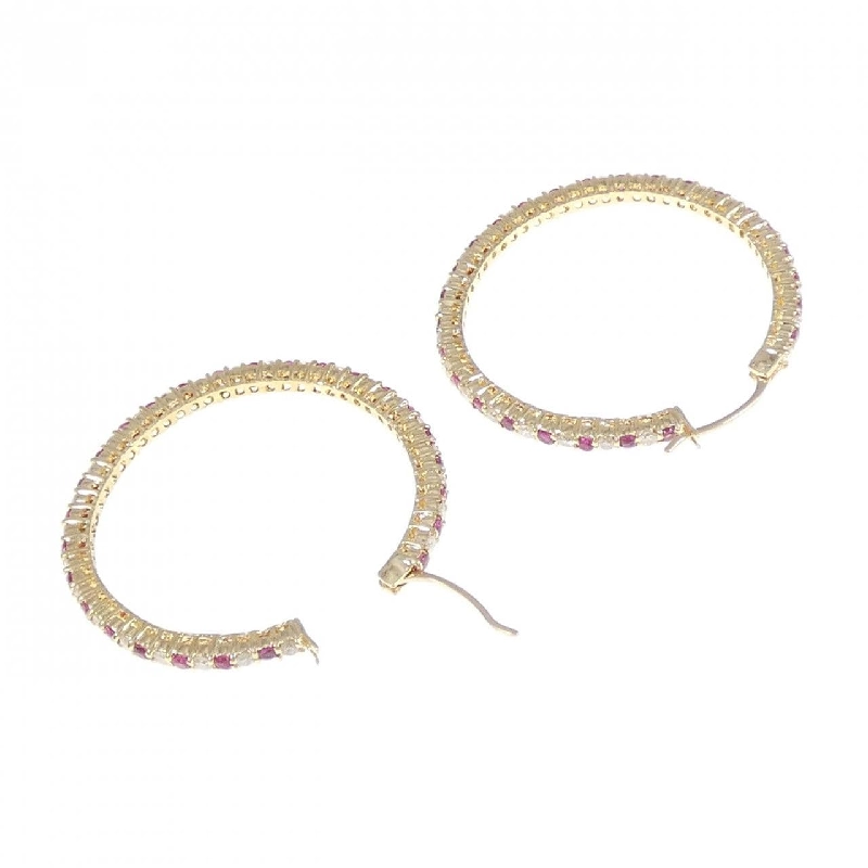 K18YG Bông tai Ruby 1.63CT - Hàng hiệu Chính hãng 870836