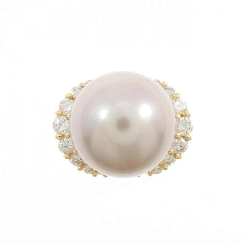 Nhẫn ngọc trai đen K18YG 13.2mm - Hàng hiệu Authentic 853634