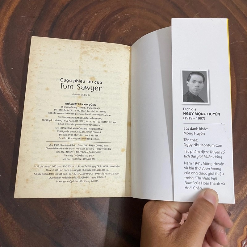 II Tựa sách: Cuộc Phiêu Lưu Của Tom Sawyer - MARK TWAIN - 2015 443829