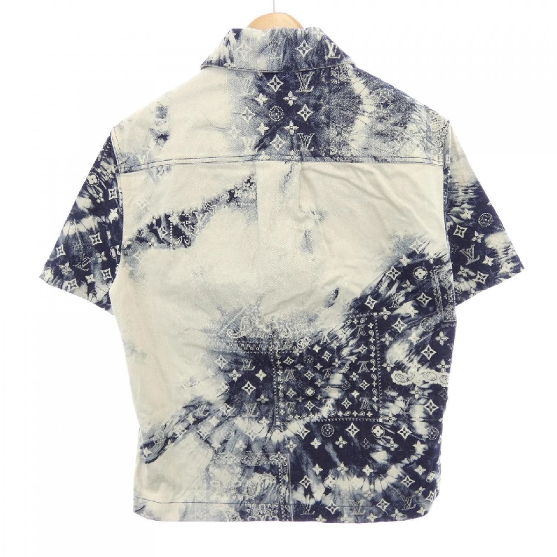 Áo sơ mi denim tay ngắn họa tiết monogram LOUIS VUITTON HNS17XNW2 - Hàng hiệu Authentic 893363