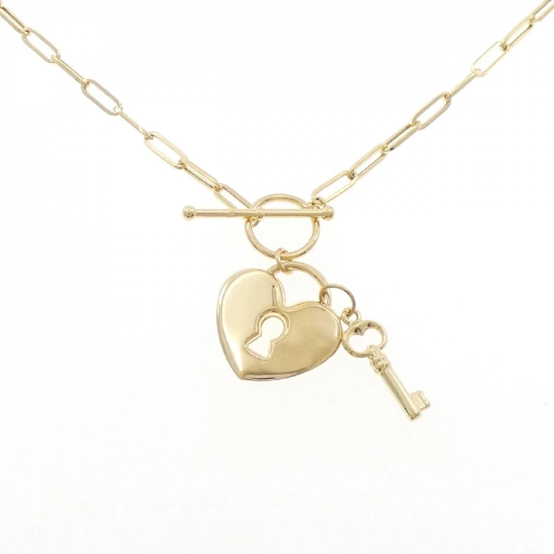 K18YG Mặt Dây Chuyền Hình Tim × Chìa Khóa - Hàng hiệu Chính Hãng 857234