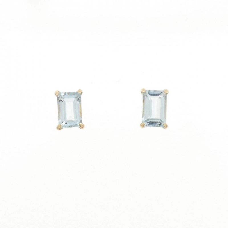 K18YG Blue Topaz Bông tai - Hàng hiệu Chính hãng 874127