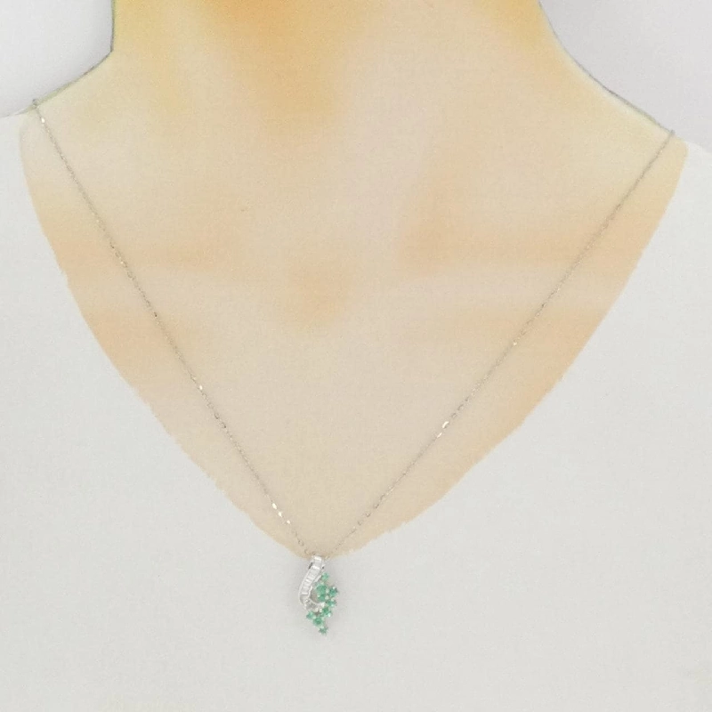 Dây chuyền Emerald PT950/PT850 0.40CT - Hàng hiệu Chính hãng 847894