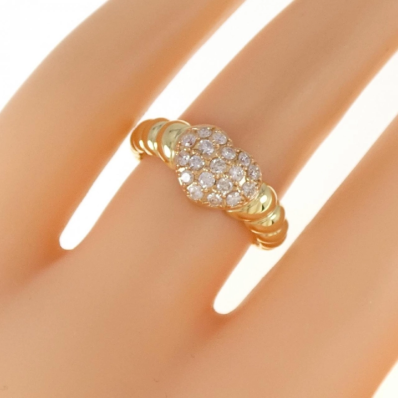 Nhẫn kim cương hình trái tim K18YG/K18PG 0.30CT 672647