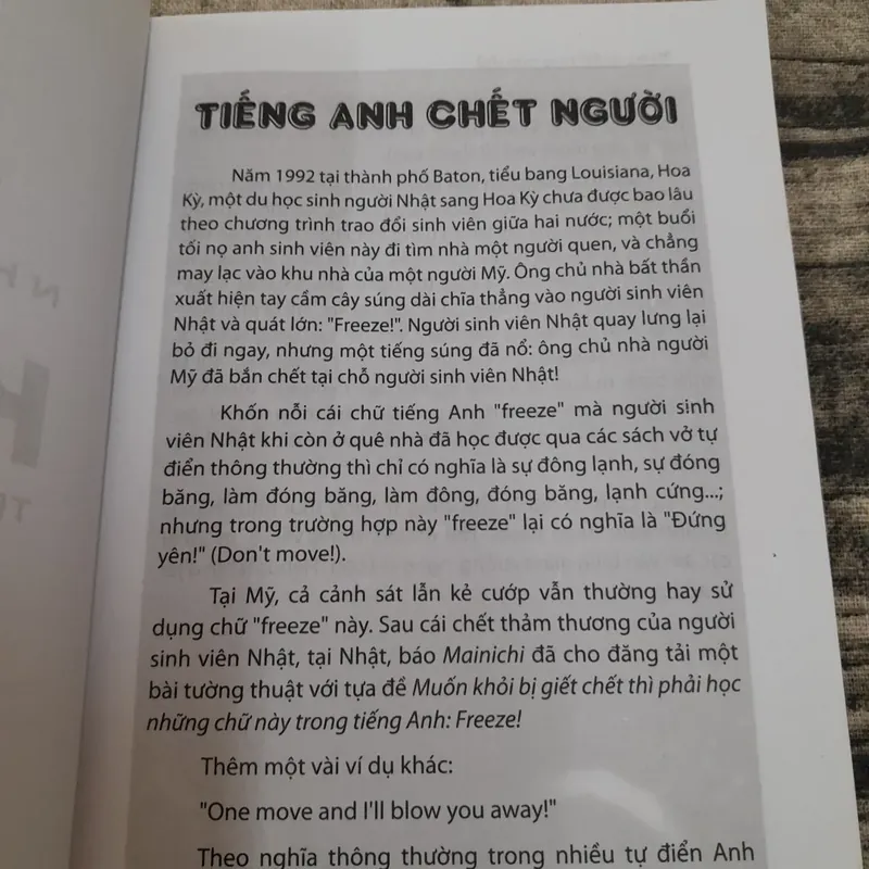 Những cái khó trong tiếng Anh. TG Hoàng Văn Lân 735055